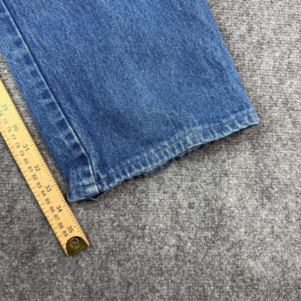 Dickies Mens Carpenter Jeans 36x34 Double Knee Blue Denim Workwear Distressed